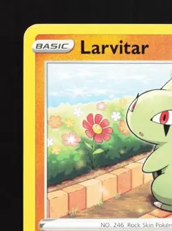 Larvitar 086/189 LP Darkness Ablaze English Pokemon Card TCG - Image 4