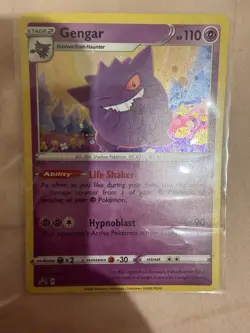 Pokemon TCG Gengar Sword & Shield Black Star Promo SWSH052 - Image 1