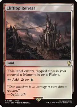 MTG Final Fantasy Commander - Clifftop Retreat - Image 1