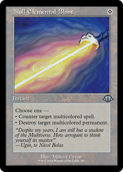 Magic MTG - Null Elemental Blast - MINT/NMINT - EN - FOIL - Image 1