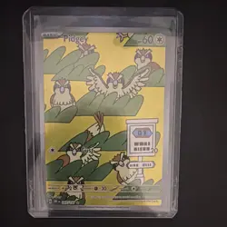 Pokemon Company Pidgey 207/197 SV03 Obsidian Flames Illustration Rare Holo EN - Image 1