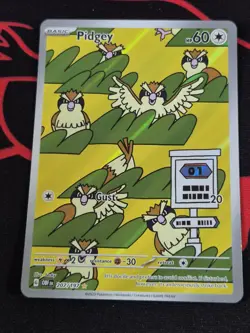 2023 Pidgey 207/197 Obsidian Flames Illustration Rare Pokemon TCG Card NM - Image 1