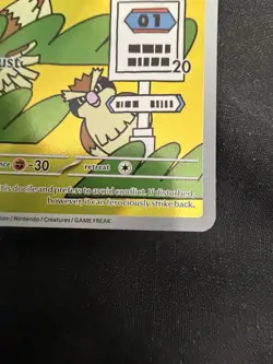 Pokemon TCG Pidgey 207/197 SV03 Obsidian Flames Illustration Rare Holo - Image 4