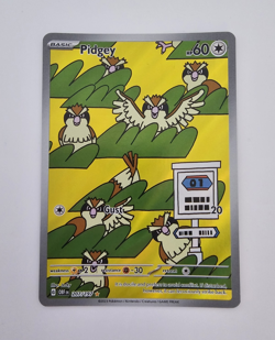 Pokemon Pidgey 207/197 SV03 Obsidian Flames Illustration Rare Full Art Holo 60HP - Image 1