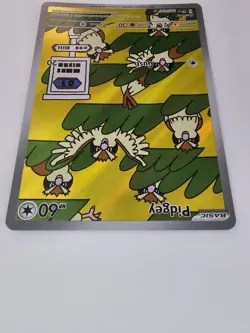 Pokemon Pidgey 207/197 SV03 Obsidian Flames Illustration Rare Full Art Holo 60HP - Image 5