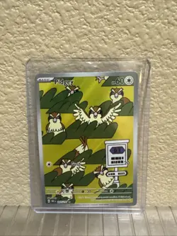 Pokemon Cards Pidgey 207/197 Obsidian Flames Illustration Rare NM - Image 1