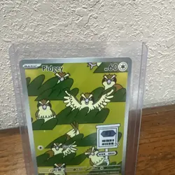 Pidgey Holo Illustration Rare SV03: Obsidian Flames 207/197 NM - Image 2