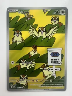 Pokemon Pidgey 207/197 Illustration Rare Obsidian Flames Near Mint - Image 1