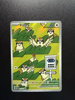 Pidgey 207/197 Sv: Obsidian Flames Illustration Rare Holo ENG 2023 60HP - Image 1