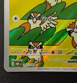 Pidgey - 207/197 Obsidian Flames 2023 - Illustration Rare - NM - Image 5