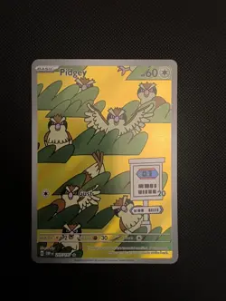 Pokemon TCG Pidgey 207/197 Obsidian Flames Illustration Rare Near Mint - Image 1