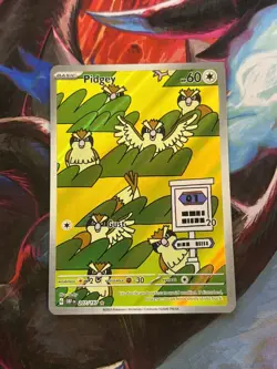 Pokemon Card Pidgey 207/197 Obsidian Flames Illustration Rare Near Mint - Image 1
