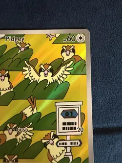 Pokemon TCG Pidgey 207/197 SV03: Obsidian Flames Holo Illustration Rare - Image 4