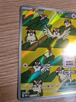Pokemon TCG Pidgey 207/197 Obsidian Flames Illustration Rare Pack Fresh NM - Image 2