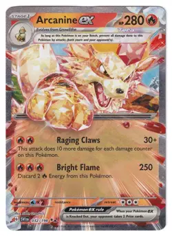 Pokemon TCG Arcanine ex 032/198 Double Rare Scarlet & Violet Holo NM - Image 1
