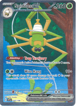 Spidops ex 243/198 SV01: Scarlet & Violet Special Illustration Rare Pokemon Card - Image 1