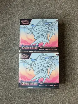 Pokemon TCG Chaos Rising Pokemon Center ETB Elite Trainer Box X2 - Sealed - Image 1
