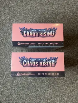 Pokemon TCG Chaos Rising Pokemon Center ETB Elite Trainer Box X2 - Sealed - Image 3