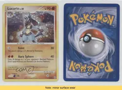 Lucario Holo Pokemon Diamond & Pearl Base Set #6 2007 READ 0gf2 - Image 3