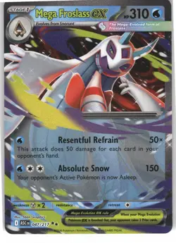 Mega Froslass ex 047/217 Double Rare Ascended Heroes Pokemon Near Mint - Image 1
