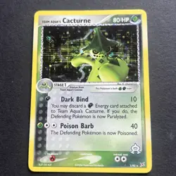 Cacturne Holo 1/95 Pokemon Team Magma & Team Aqua - LP/NM fast shipping - Image 1