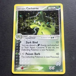 Cacturne Holo 1/95 Pokemon Team Magma & Team Aqua - LP/NM fast shipping - Image 2