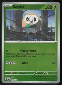 Rowlet 010/088 Common Perfect Order Pokemon Reverse Holo Near Mint - Image 1