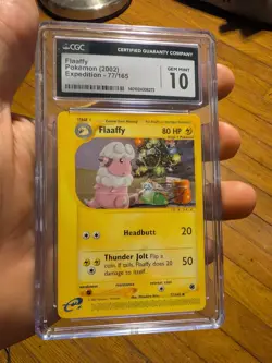 (POP 26) CGC 10 GEM MINT Flaaffy 77/165 - Expedition - Pokemon 2002 - Image 2
