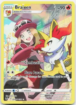 Pokemon TCG Braixen TG01/TG30 SWSH12: Silver Tempest Trainer Gallery 2022 NM - Image 1