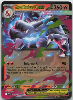 Mega Charizard X ex 013/094 Double Rare Phantasmal Flames Pokemon Holo NM/M - Image 1