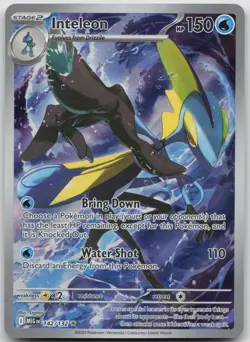 Inteleon 142/132 Illustration Rare Mega Evolution Pokemon Holo NM C15-91 - Image 1