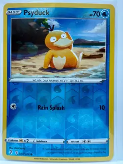 Psyduck Reverse Holo Pokemon Sword & Shield Evolving Skies 24/203 LP - Image 1