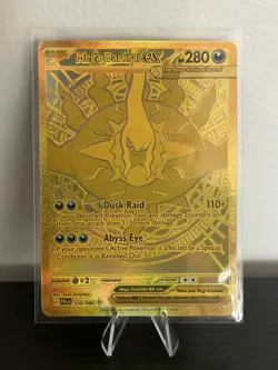 Pokemon TCG Gold Mega Darkrai ex #120/086 Pitch Black Hyper Rare NM English - Image 1