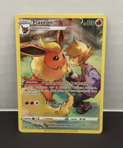 Pokemon TCG Flareon Brilliant Stars TG01/TG30 Holo Ultra Rare ENG 110 HP 2022 - Image 1