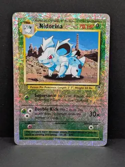 Nidorina 55/110 Legendary Collection Reverse Holo Rare Pokemon TCG fireworks MP - Image 1