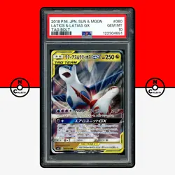 Pokemon PSA 10 Latias & Latios GX 060/095 Sun Moon Tag Bolt Tag Team Japanese - Image 1
