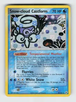 Snow-cloud Castform 25/101 Reverse Holo Rare Hidden Legends Pokemon 2004 LP - Image 1