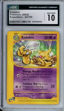 2002 Pokemon Kadabra 84 CGC 10 - Image 1