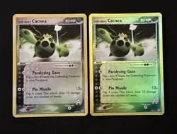 Pokemon TCG Team Aqua's Cacnea 24/95 Reverse Holo x2 - Image 1