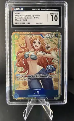 Nami P-112 - One Piece Mini Tin Vol. 2 Asia Region Promo CGC 10 - Image 1