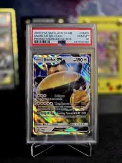 2016 POKEMON SM BLACK STAR PROMO SNORLAX GX BOX #SM05 SNORLAX GX-HOLO PSA 10 - Image 1