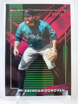 Brendan Donovan 2026 Topps Finest #214 Black Rare /10 Seattle Mariners - Image 1