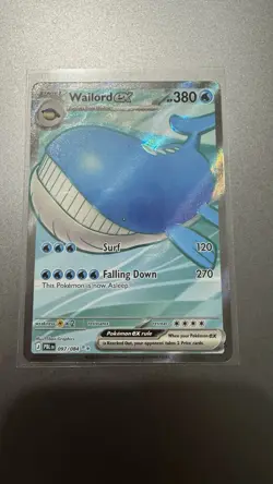 Wailord ex 097/084 Ultra Rare NM/LP - Pitch Black | Pokemon TCG - Image 1