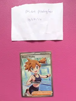 Pokemon TCG Misty's Vitality 111/084 Pitch Black illustration rare - Image 1