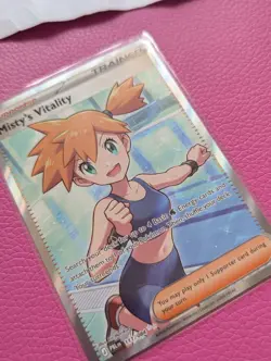 Pokemon TCG Misty's Vitality 111/084 Pitch Black illustration rare - Image 3