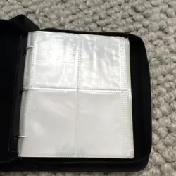 Pikachu Pokemon TCG Yellow/Black Zipper 3-Ring Binder 160 Cards 4-Pocket - Image 2