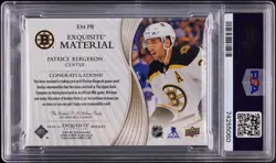 2020-21 Upper Deck Black Diamond Exquisite Gold Patch Patrice Bergeron #/3 PSA 9 - Image 2