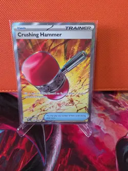 Crushing Hammer Pitch Black 105/084 UR N/M Pokemon TCG - Image 1