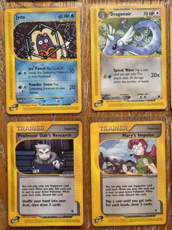Vintage 2002 Pokemon TCG Expedition Set Bundle - 18 Cards, Includes Pikachu - Image 3