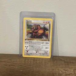 Pokemon TCG Tauros Jungle Card 47/64 Regular 1st Edition Uncommon - Image 1